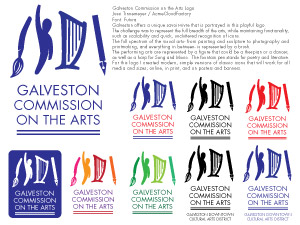 Galveston Commission on the Arts Logo Winning Design